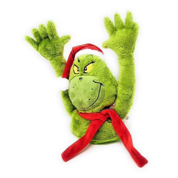 Dr. Seuss Grinch Who Stole Christmas Plush Positionable Tree Topper - Picture 2 of 5